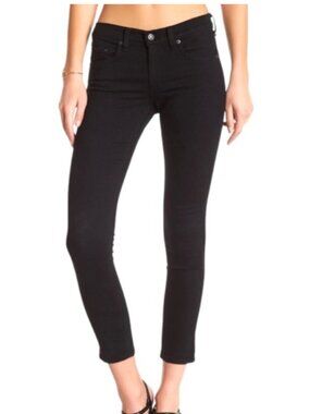 Rag and Bone capri black straight jeans, size 29